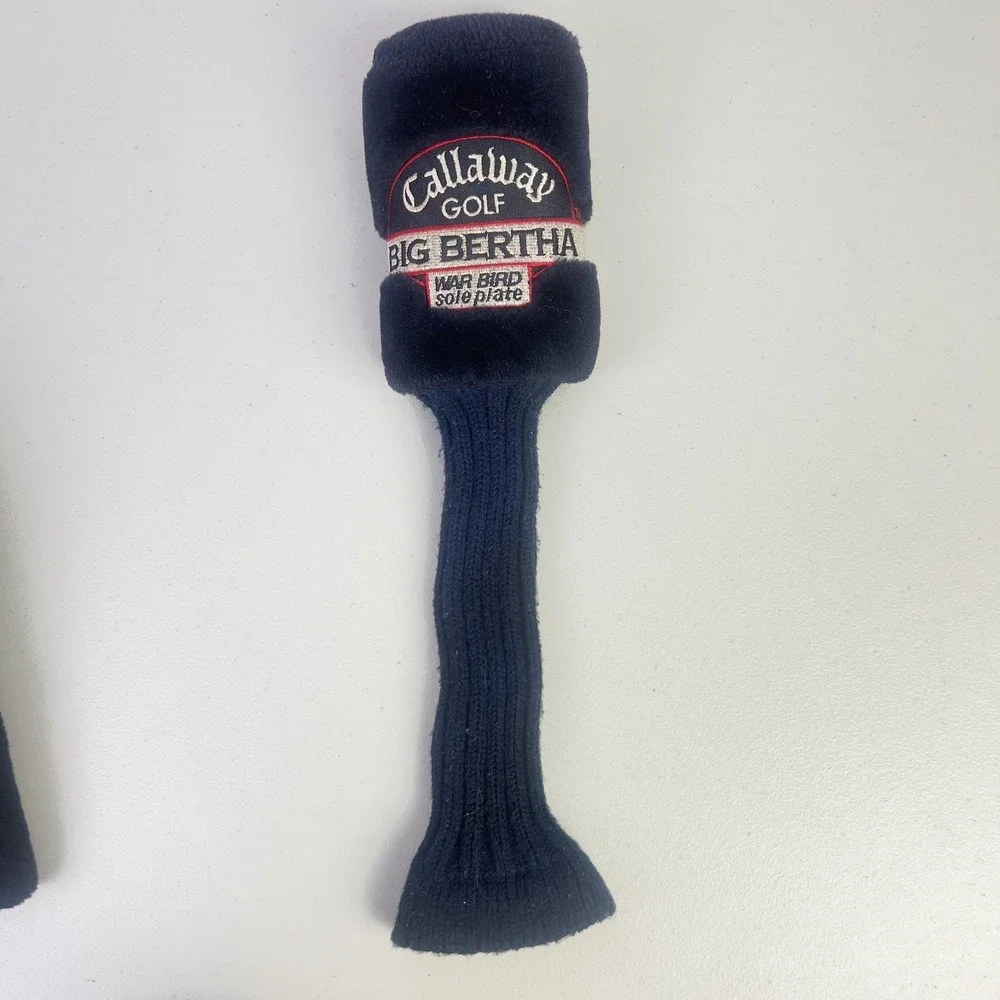 Callaway Big Bertha War Bird Wood Headcover Blue Knit Golf Club Cover Easy ID